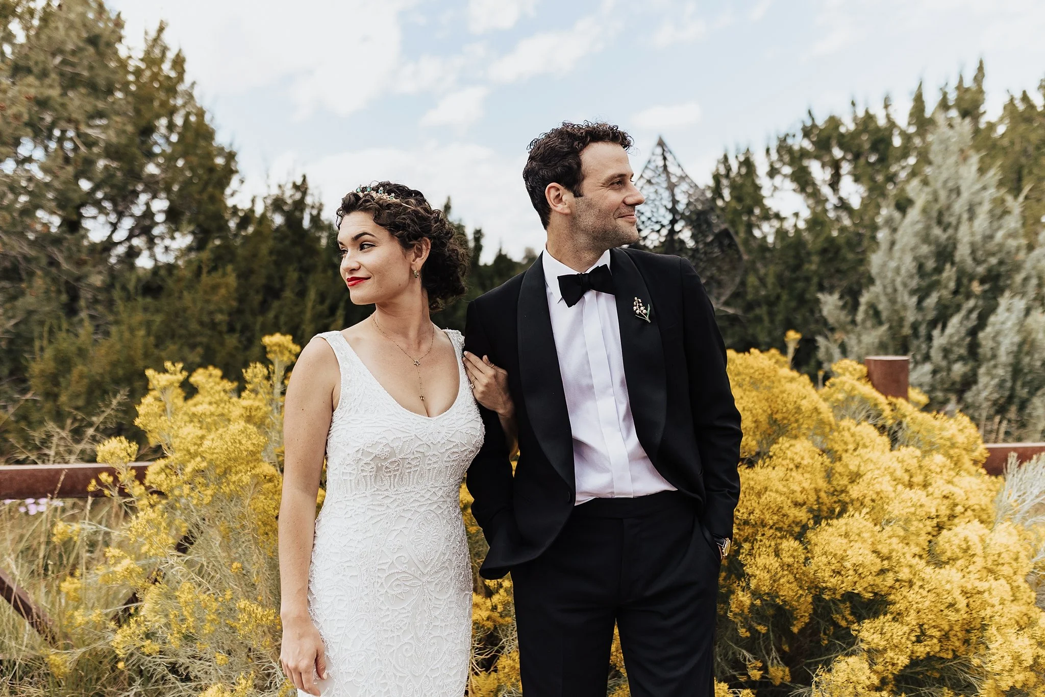 Carmen + Jack, a Whimsical Santa Fe Botanical Garden Wedding 