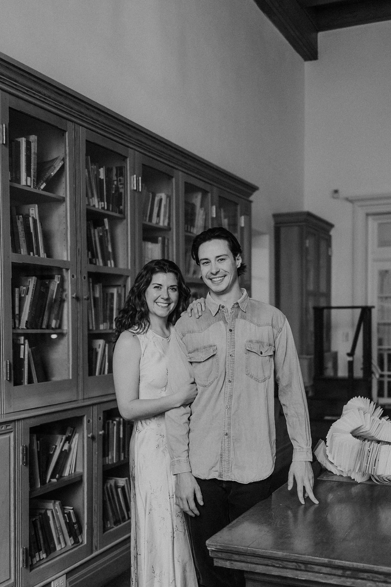 Alicia+lucia+photography+-+santa+fe+engagement+book+shop+engagement+-+library+engagement_0017.jpg