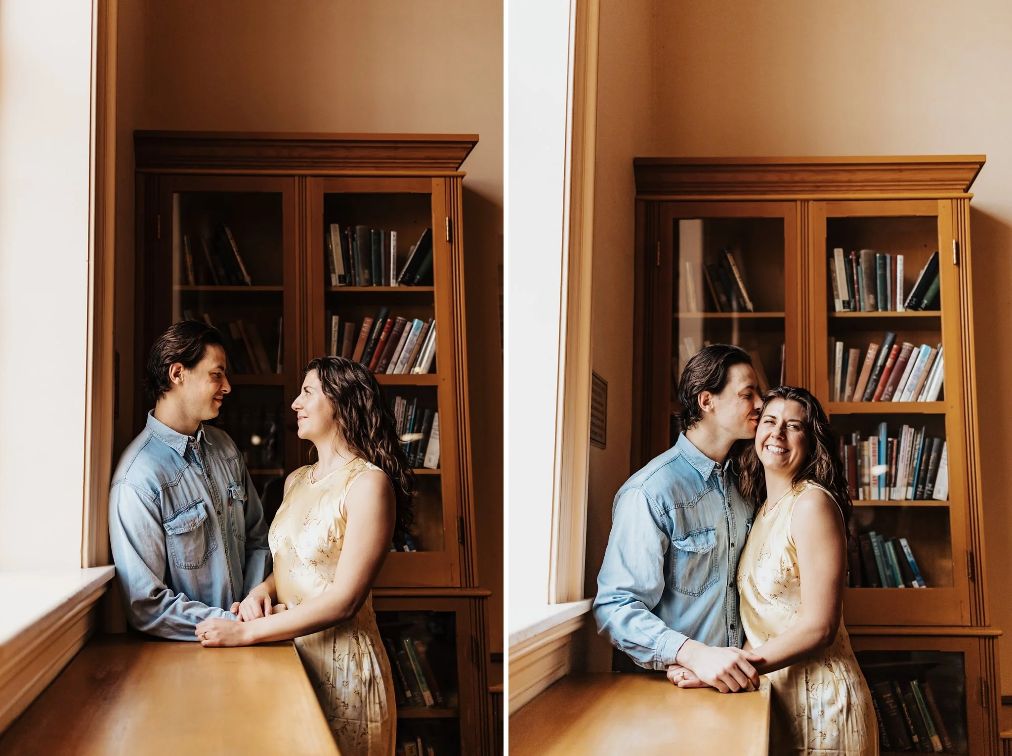 Alicia+lucia+photography+-+santa+fe+engagement+book+shop+engagement+-+library+engagement_0020.jpg