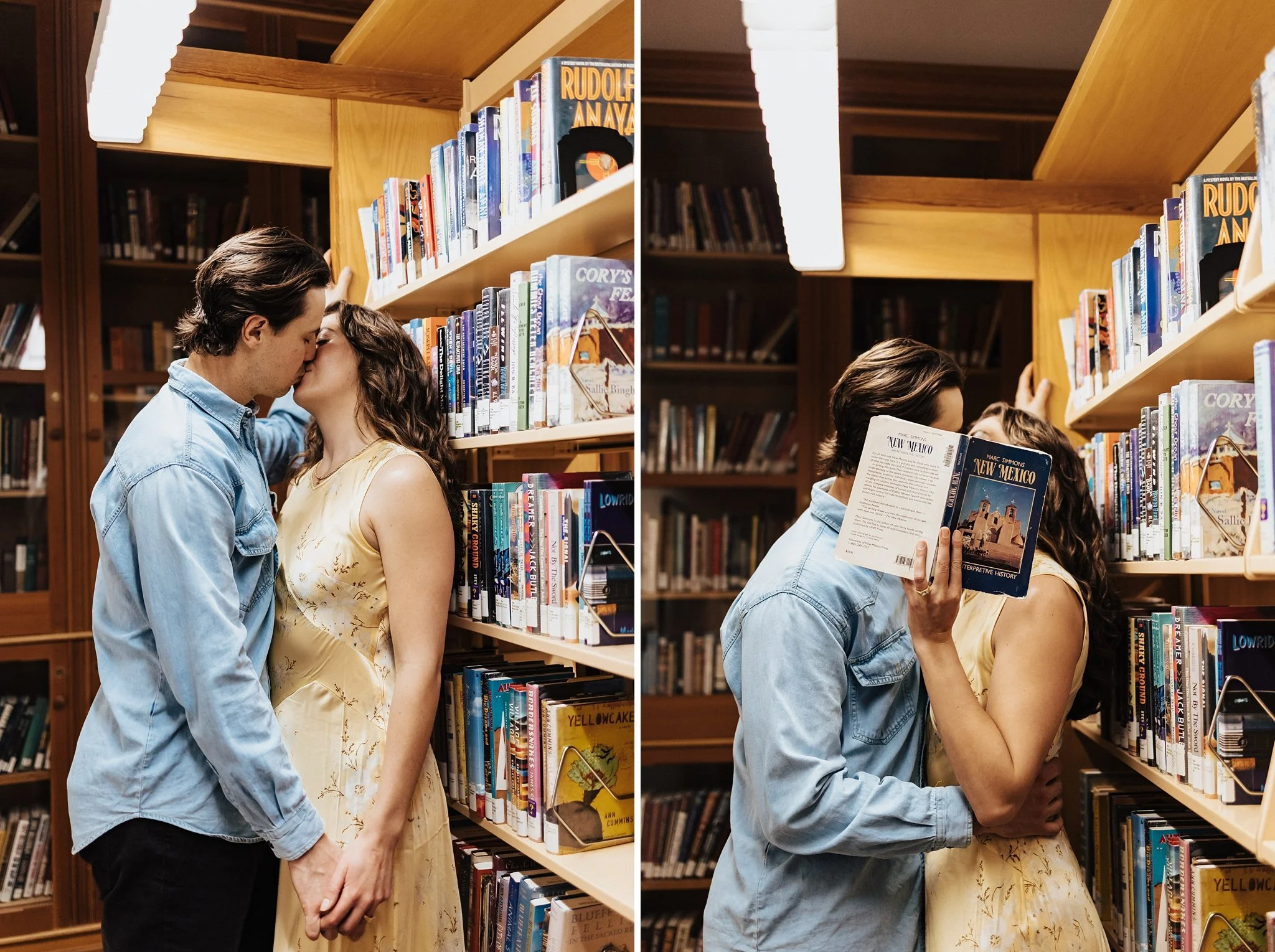 Alicia+lucia+photography+-+santa+fe+engagement+book+shop+engagement+-+library+engagement_0039.jpg