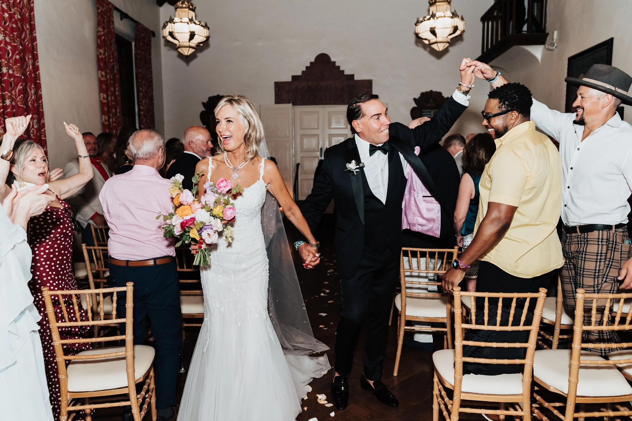 Alyda + Rick, a Rainy Santa Fe Wedding at La Fonda on the Plaza