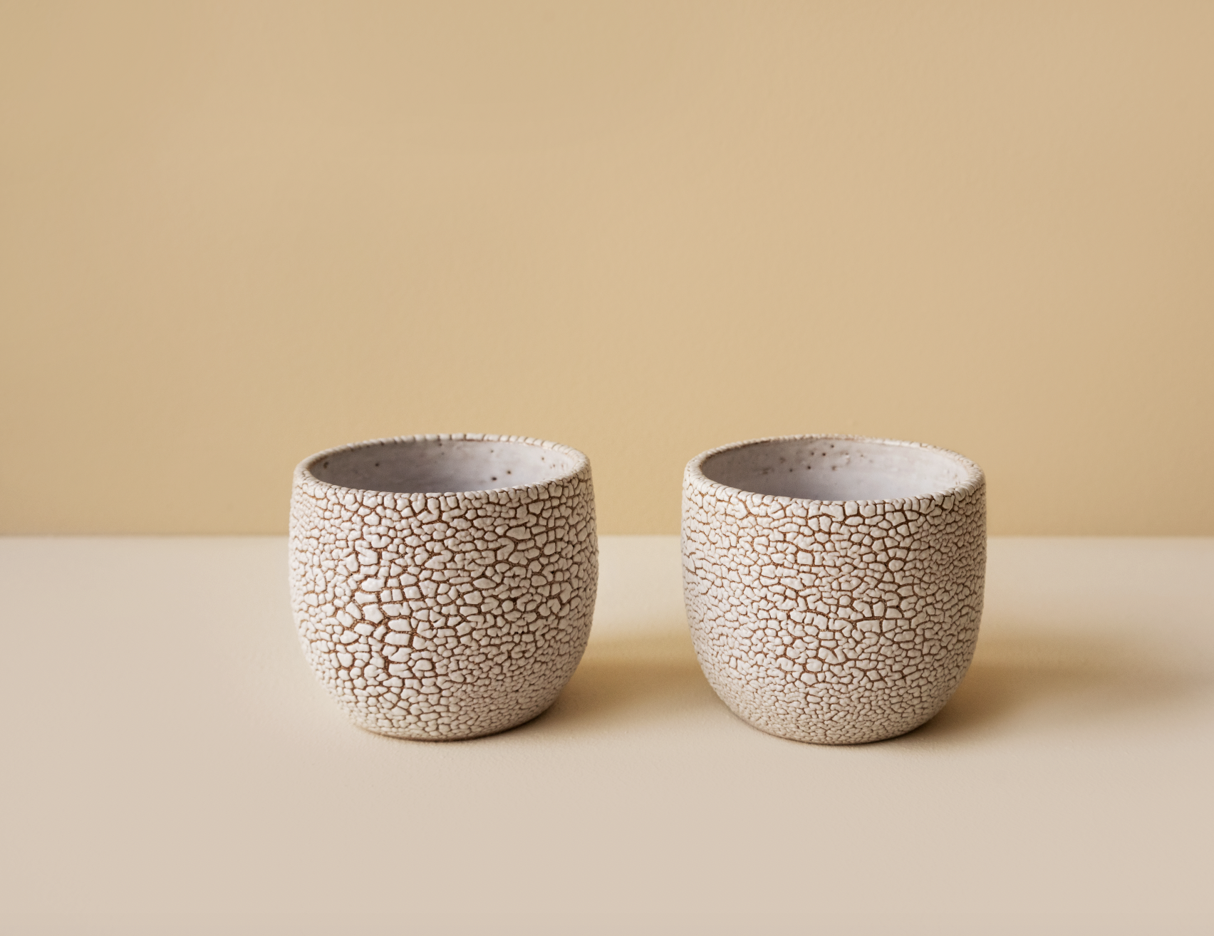 crackle espresso cup set