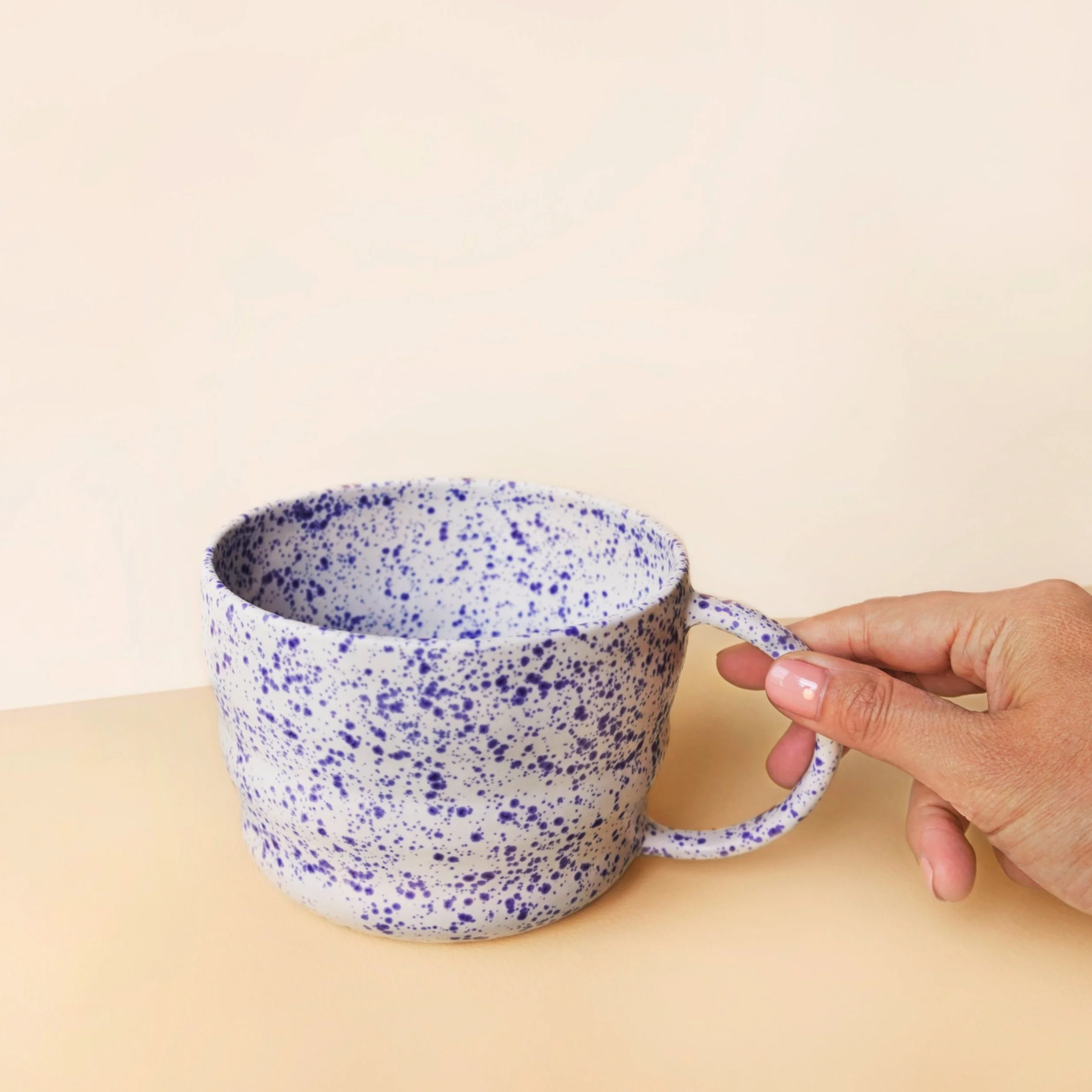speckled latte mug