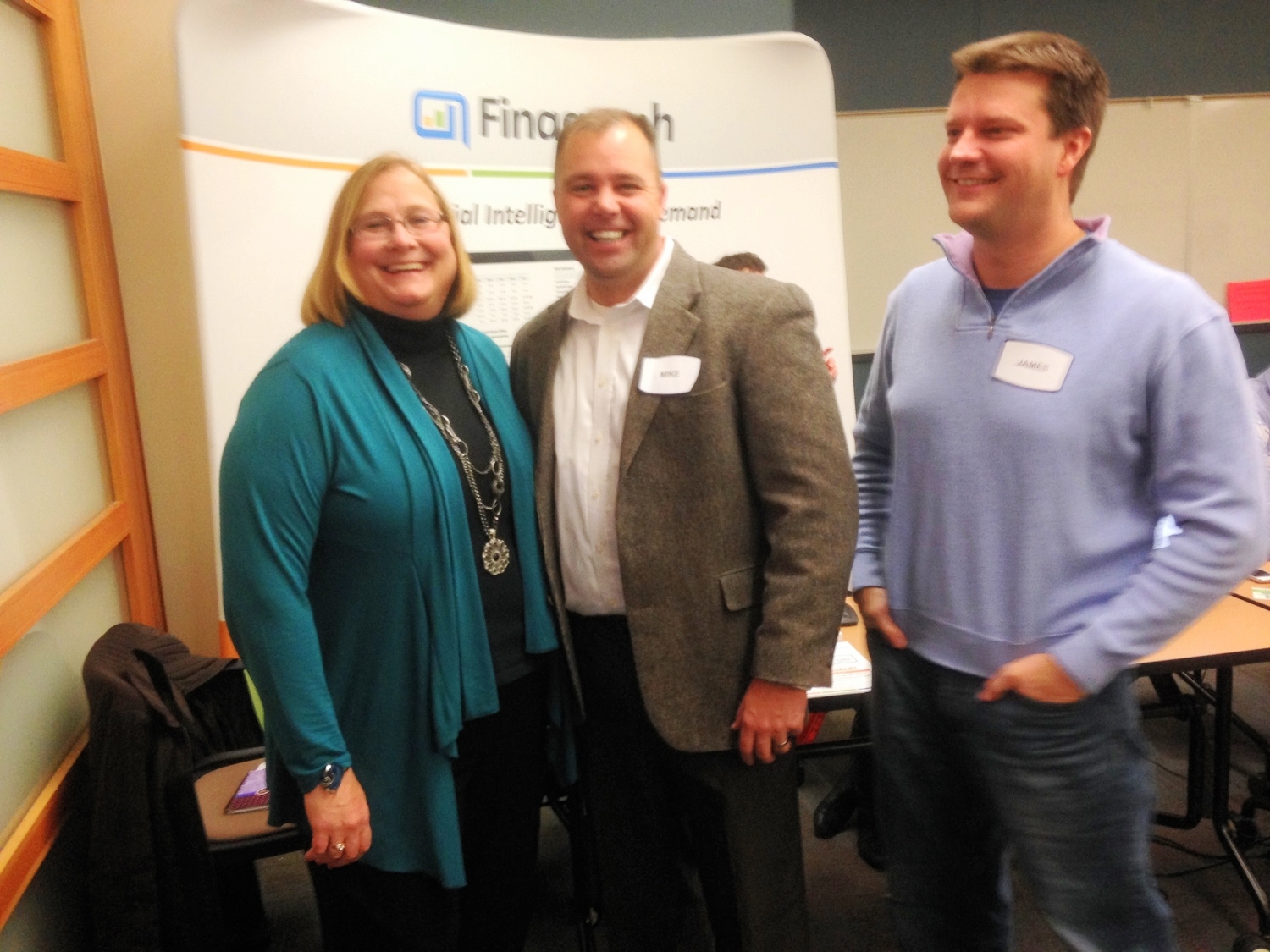 From left to right: Michelle Long, CPA, Mike Milan, svp of FInagraph and james walter, ceo of finagraph