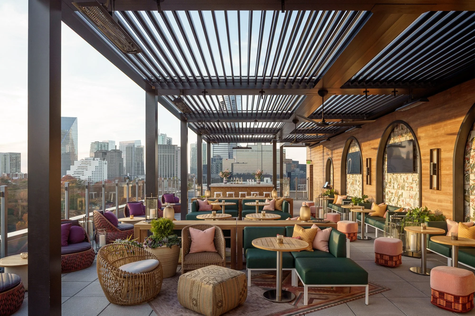 Spaceman rooftop bar at Hyatt Centric Buckhead Designed by The Johnson ...