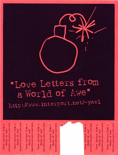 "Love Letters from a World of Awe" flier, 1995