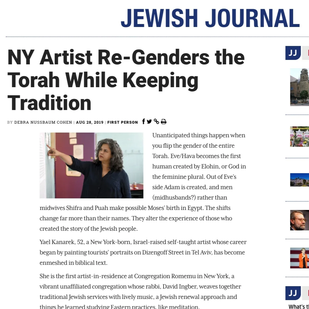 NY Artist Re-Genders the Torah While Keeping Tradition in the Jewish Journal