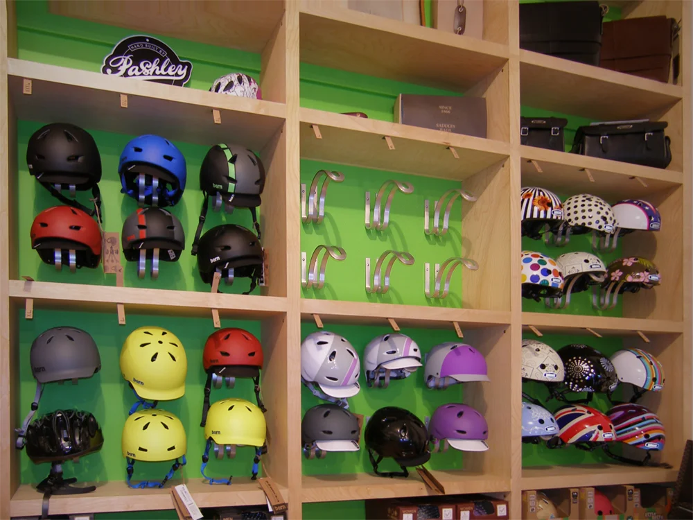 HELMET BRACKETS - BICYCLE SPACE