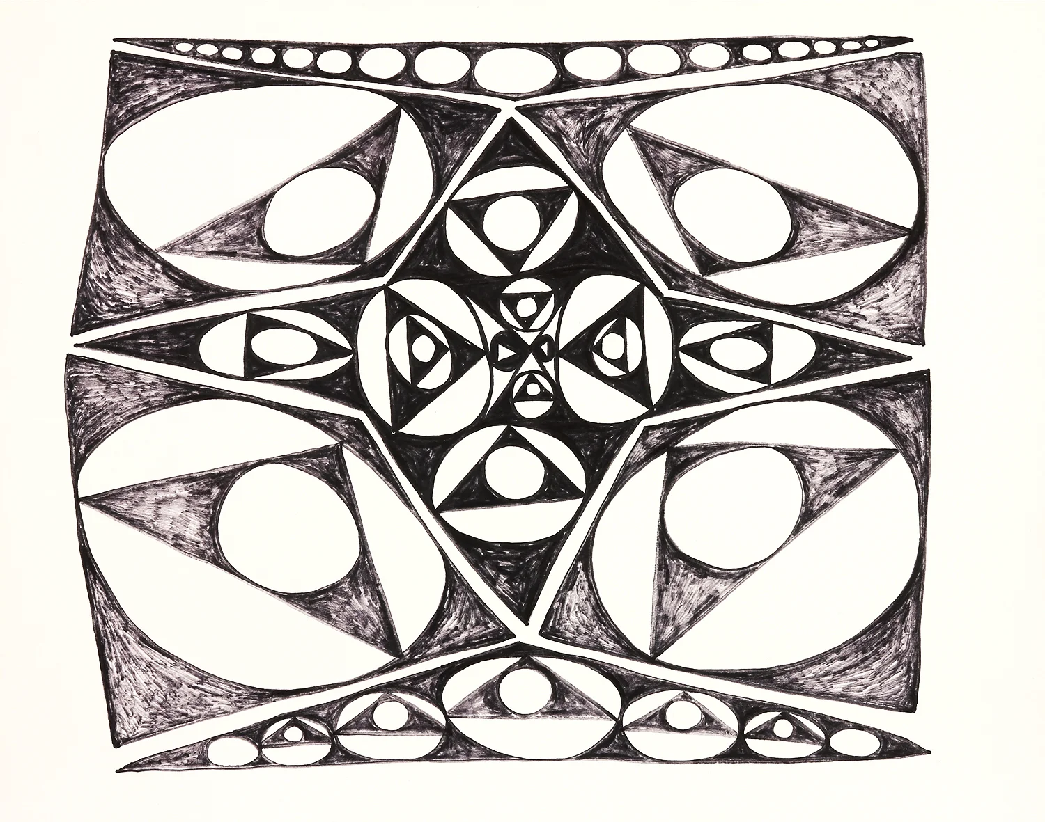 Four Points marker on paper 11" x 14" 2015