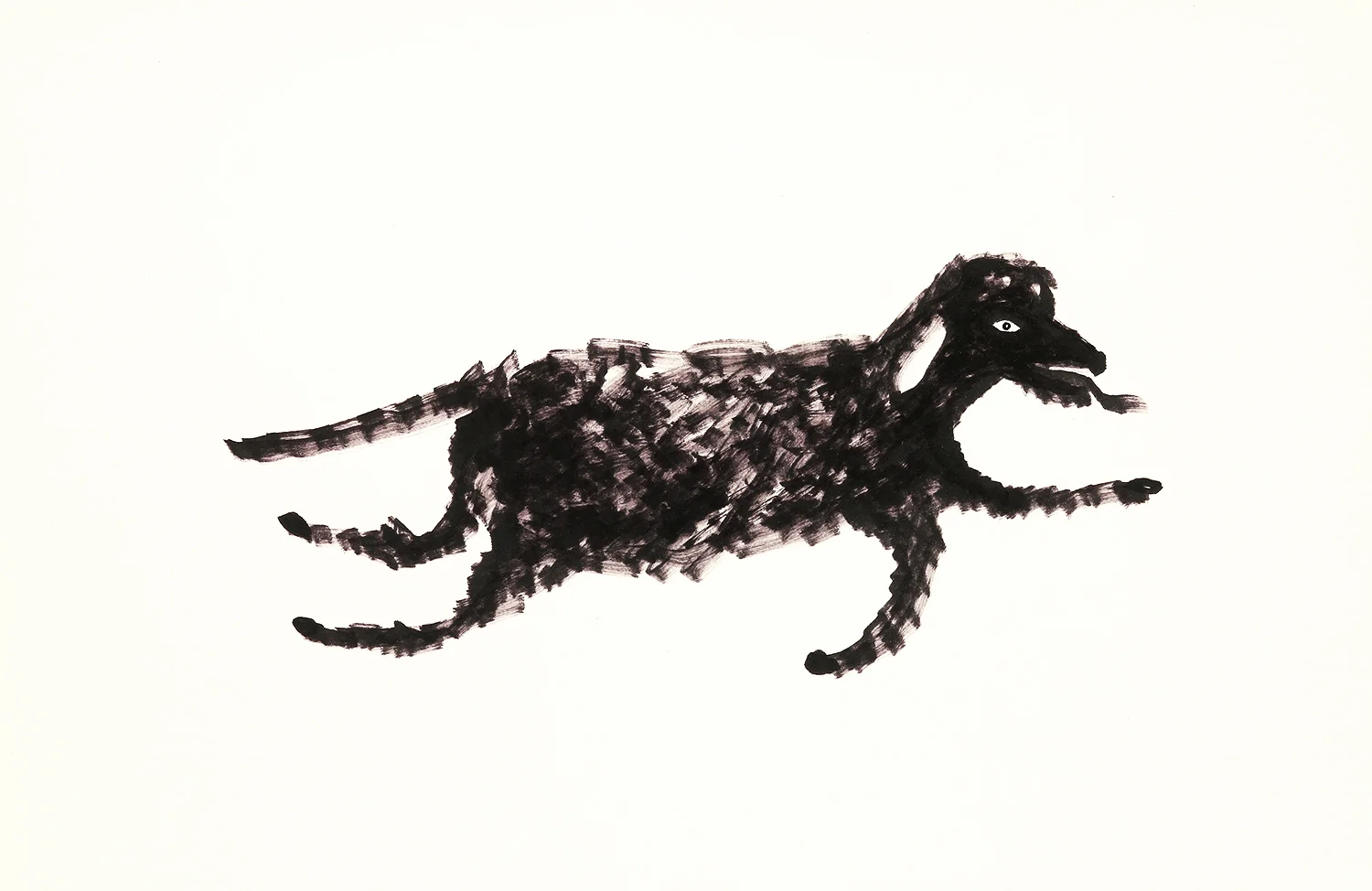 Running Dog marker on paper 7" x 11" 2014