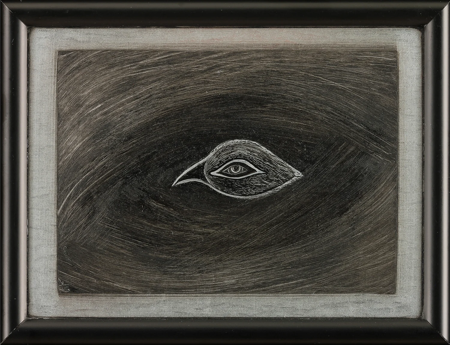 Bird's Eye oil on aluminum 5" x 6" 2015