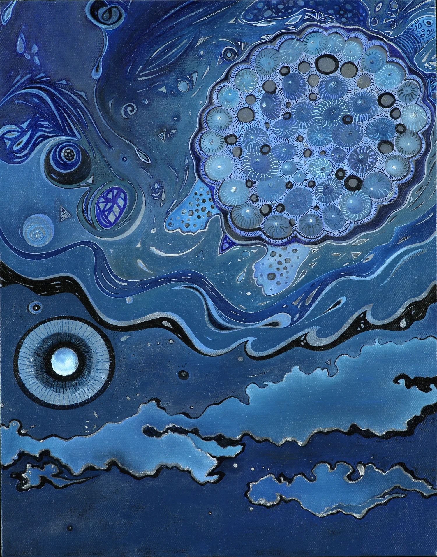   Blue Turtle &nbsp;&nbsp; oil on canvas &nbsp; 14" x 11" &nbsp; 2011       