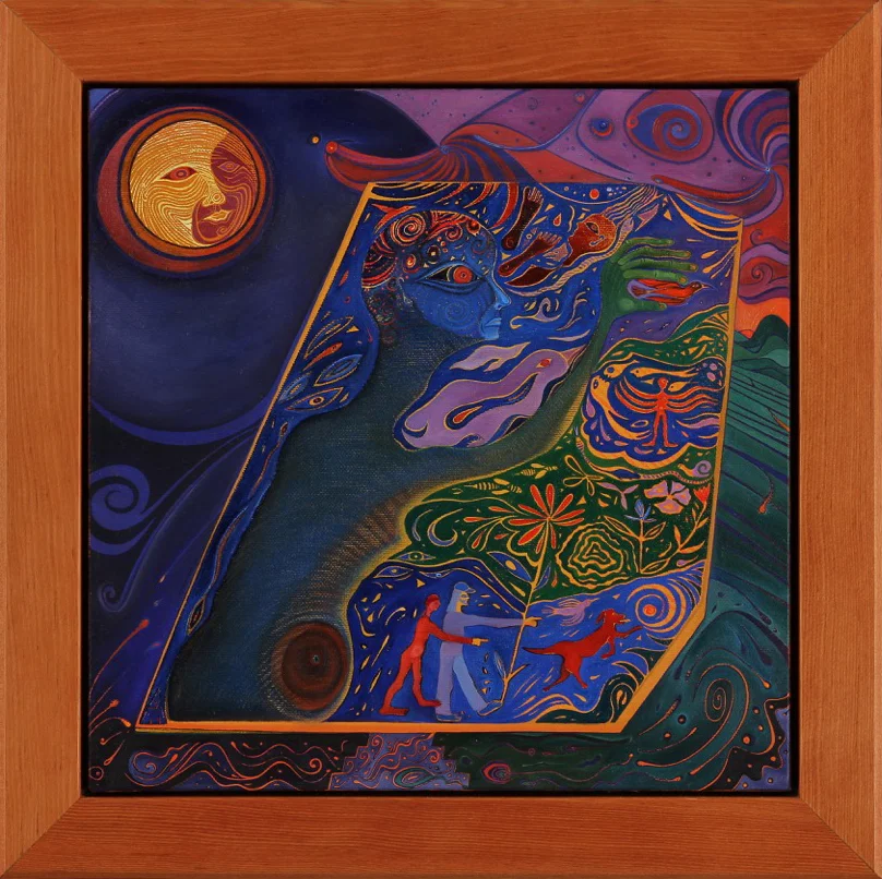   Outside Looking In  &nbsp; oil on canvas &nbsp; 15" x 15"&nbsp;&nbsp; 2014       