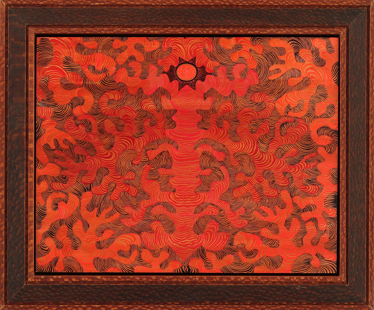 Cerebrum oil on wood 14.5 " x 17.5" 2016