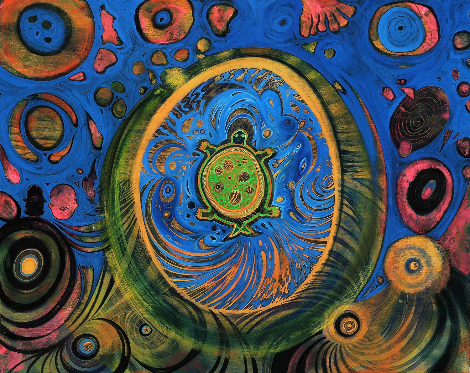   Ripple  &nbsp;&nbsp; oil on wood &nbsp; 12" x 16" &nbsp; 2017        