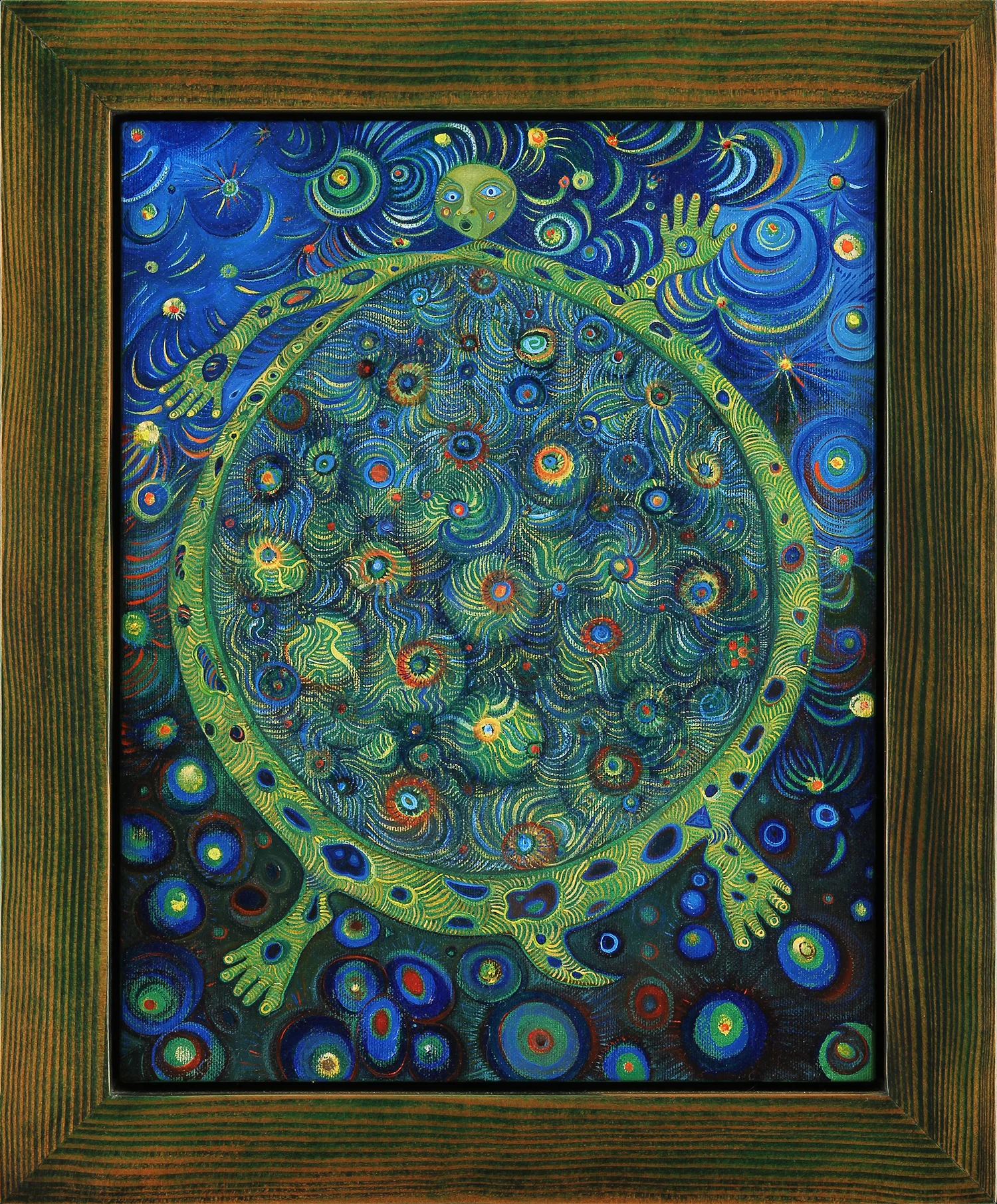 Turtle Rising oil on canvas 17.5" x 14.5" 2015