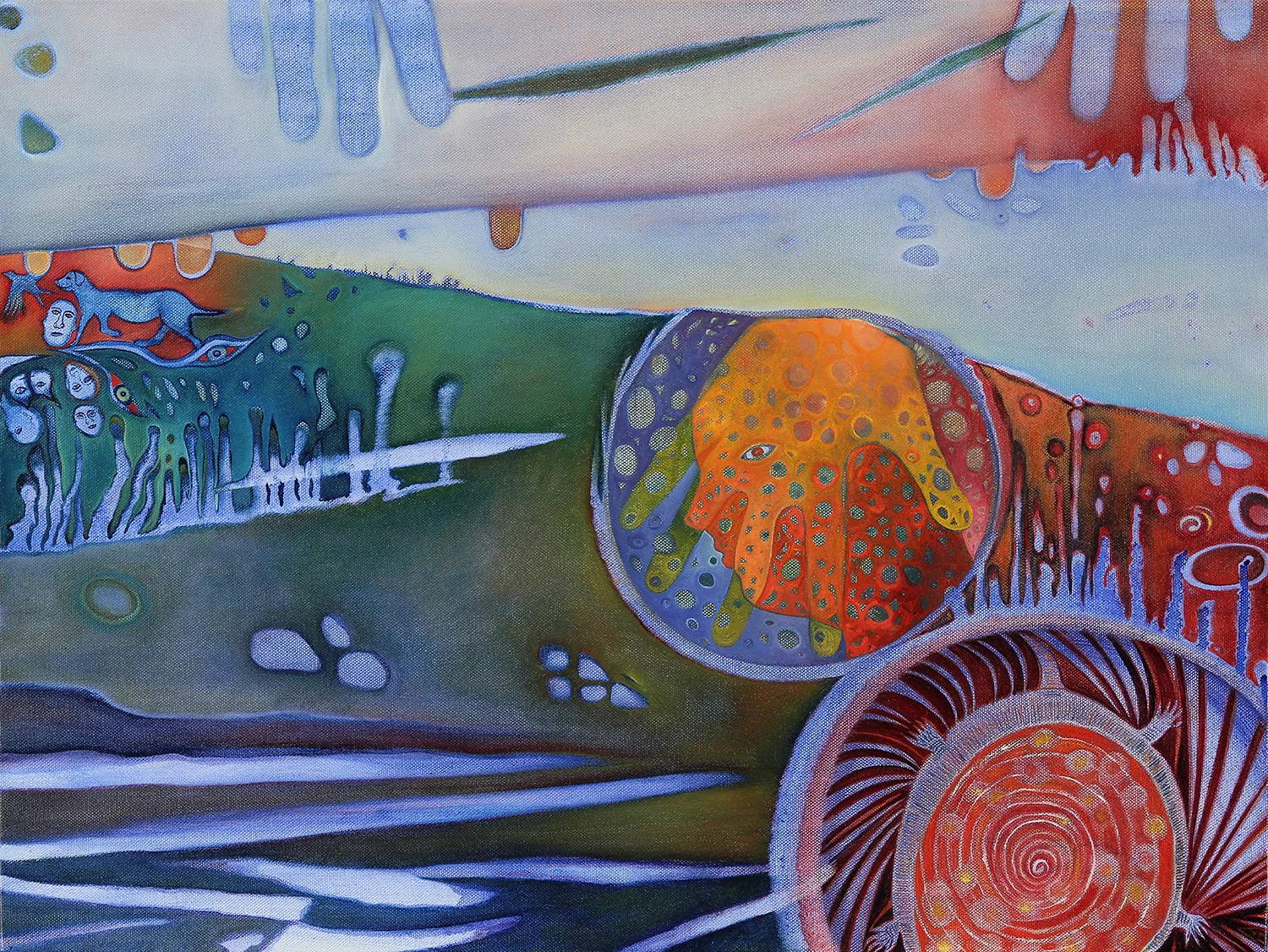 Between Dawn and Dusk oil on canvas 20" x 26" 2017