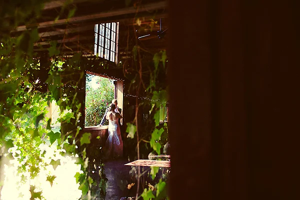 the bride and groom taking a moment to take it all in. All the best to you lovely couple