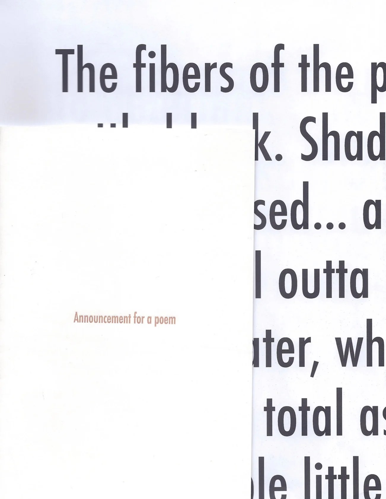 Kim Gordon, Ben Estes, Rick Myers – Announcement for a poem (special edition)