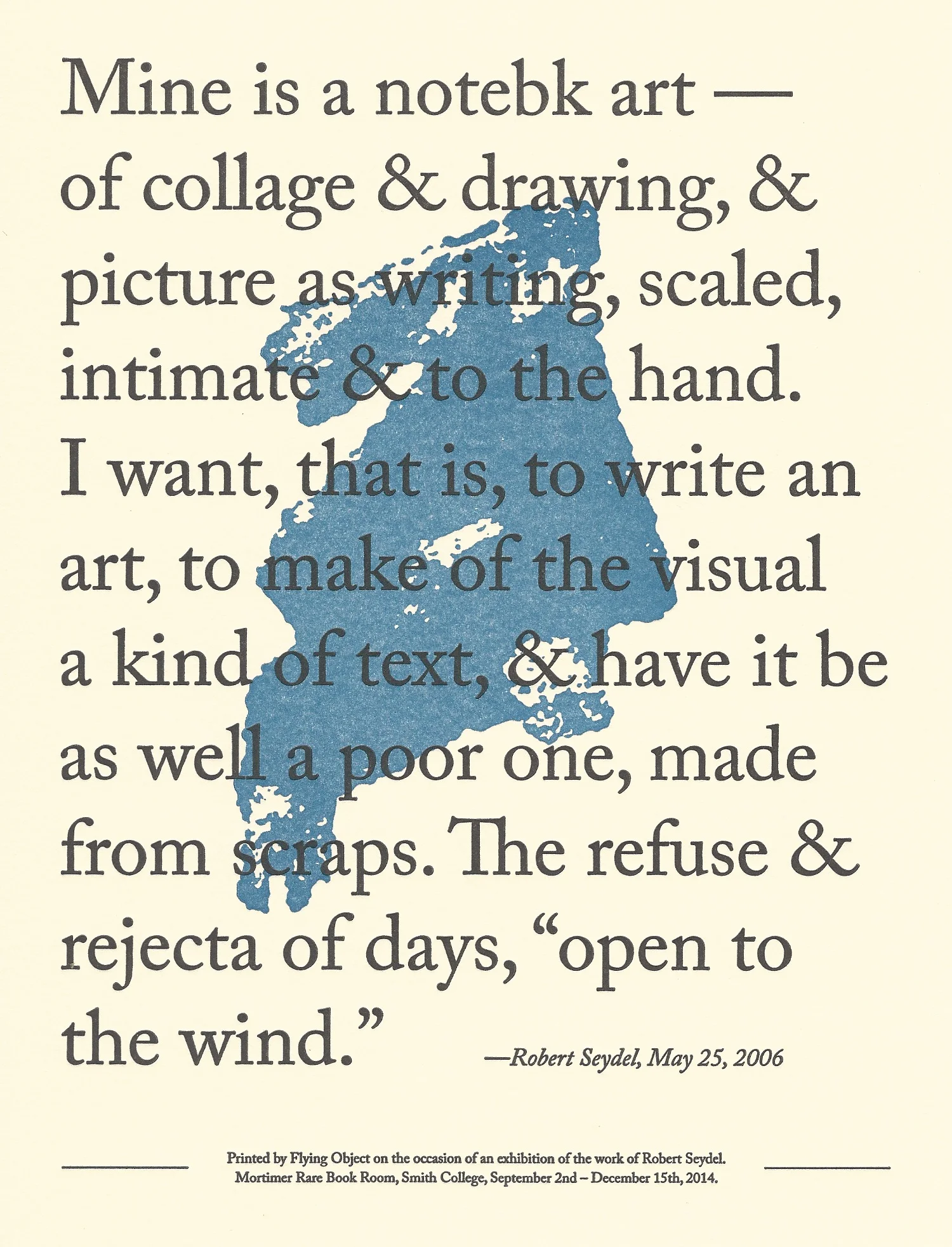 Robert Seydel – Mine is a notebk art