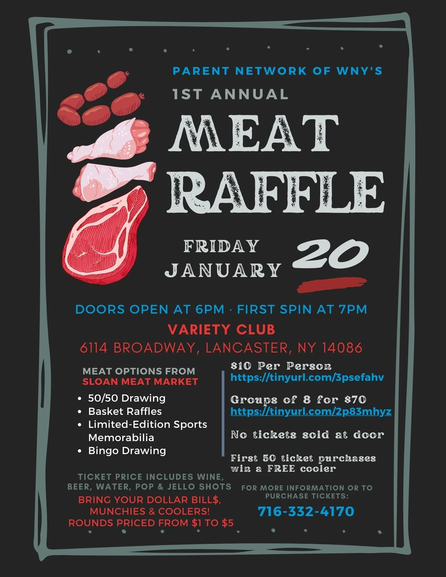 Beef Raffle Sign Western Ny Meat Raffles at Crystal Frasher blog