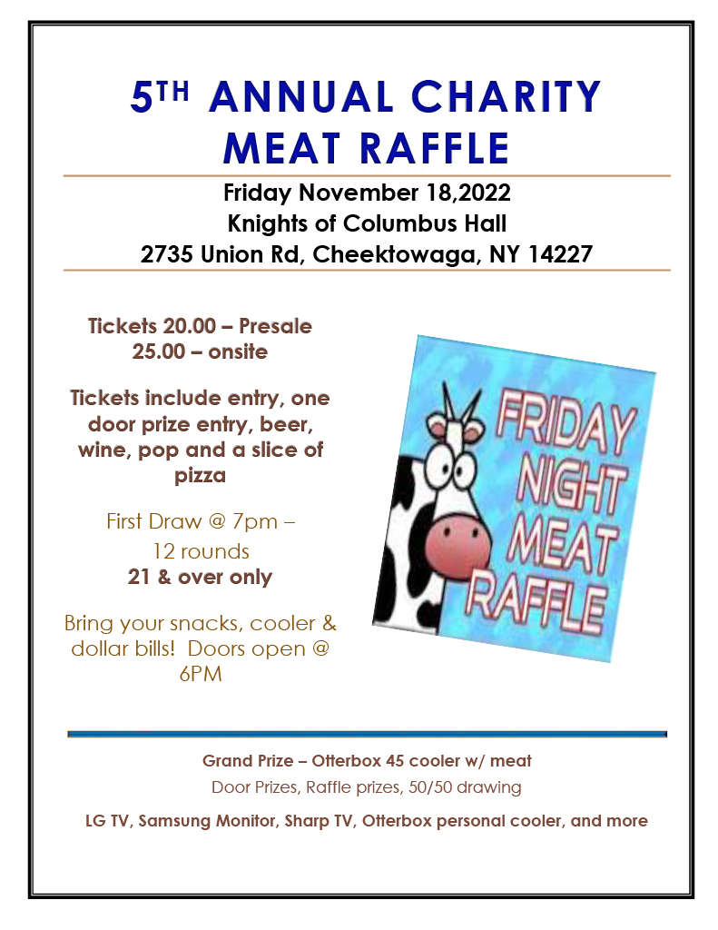 Ingram Micro Annual Charity Meat Raffle **POSTPONED** — WNYMeatRaffles