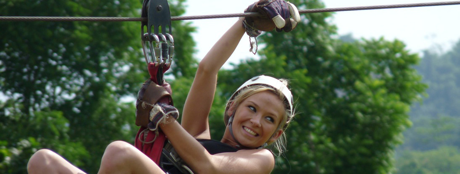 Zip Lining in Belize
