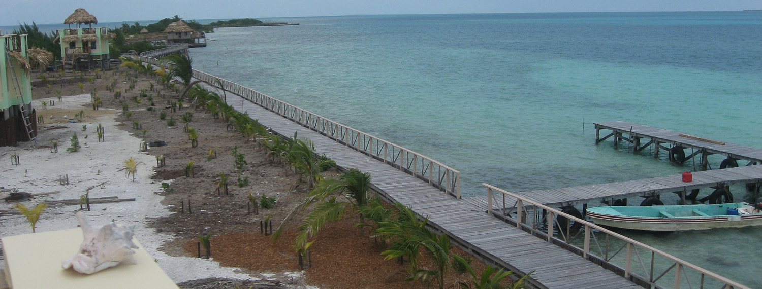 Adding the boardwalk along the shoreline of the island