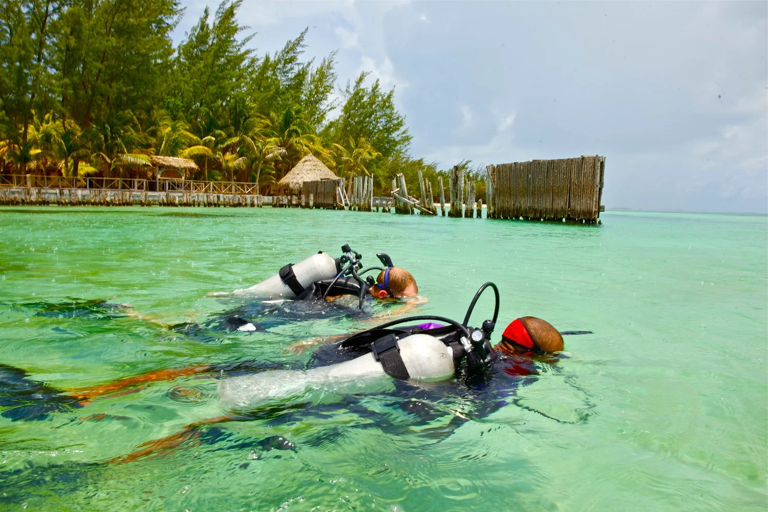 Scuba Diving at Thatch Caye