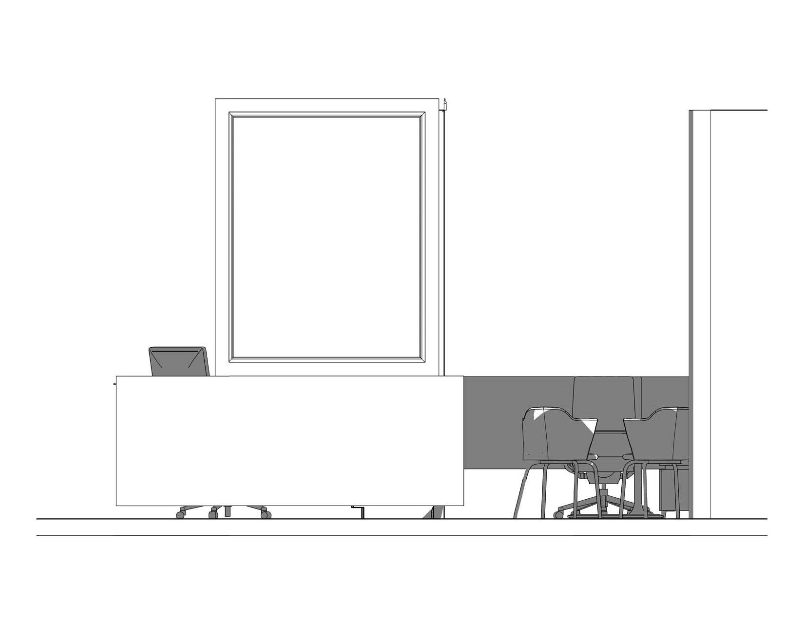 Elevation of Desk