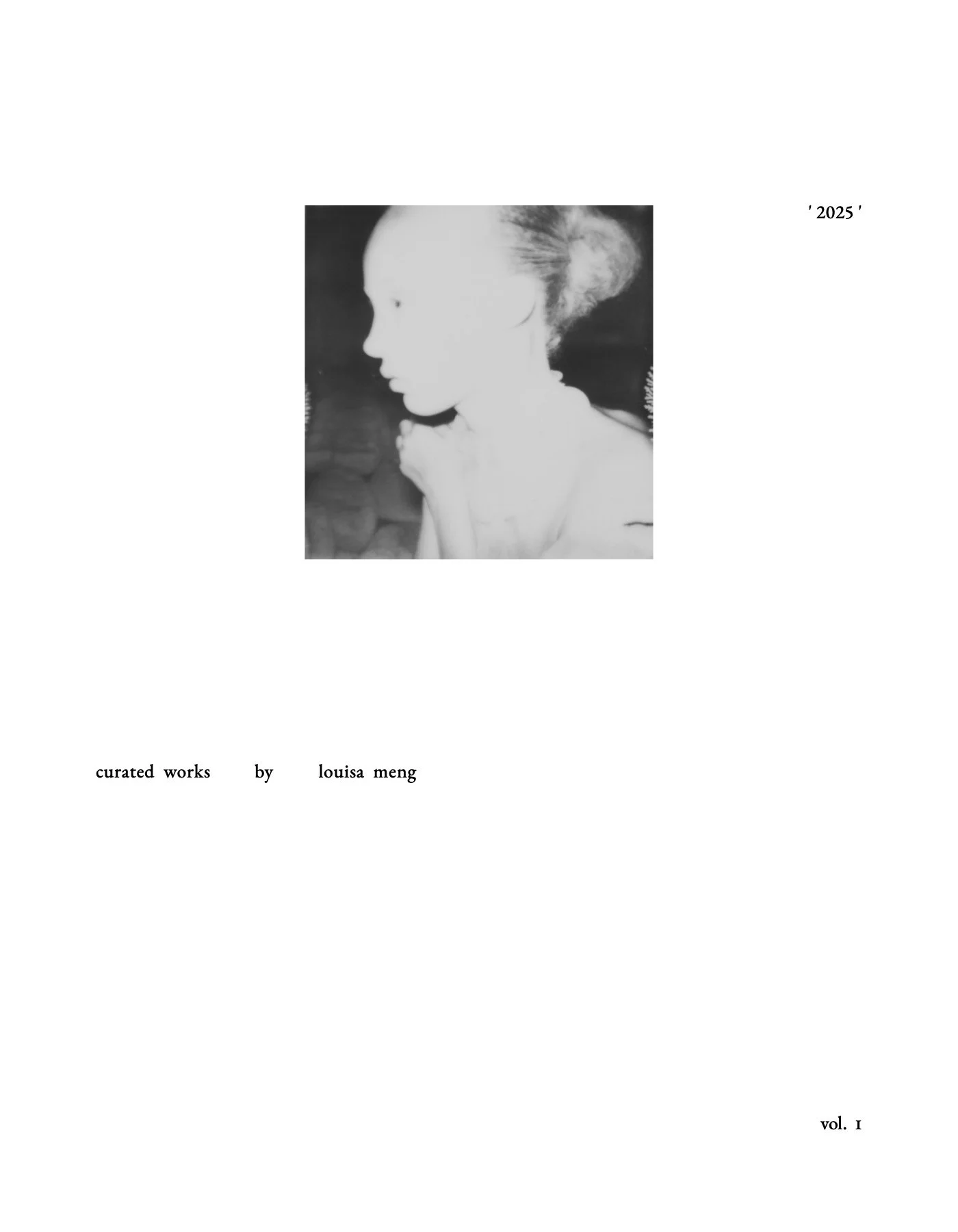 '2025' curated works by louisa meng - Cover 1 of 3