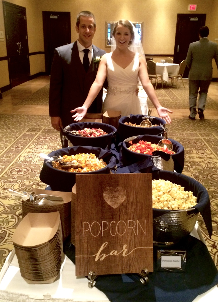 Wedding Reception Popcorn Bar