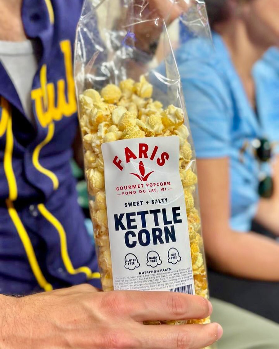 Skip the peanuts and just buy me some Faris Popcorn ⚾️🍿