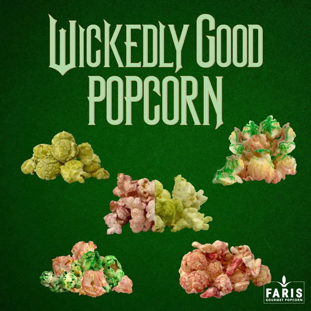 Attention fellow Popcornians! It&rsquo;s time to snack with your favorite witches and taste the good and wickedly magical wonders of Oz through this gluten free popcorn bundle! 🩷💚