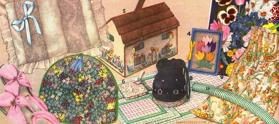 Images in this post adapted from various editions of Woman and Home magazine, 1940s (my personal collection).