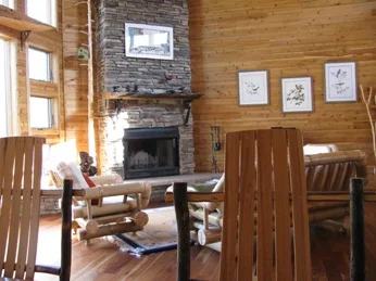 Fireplace and Living Room