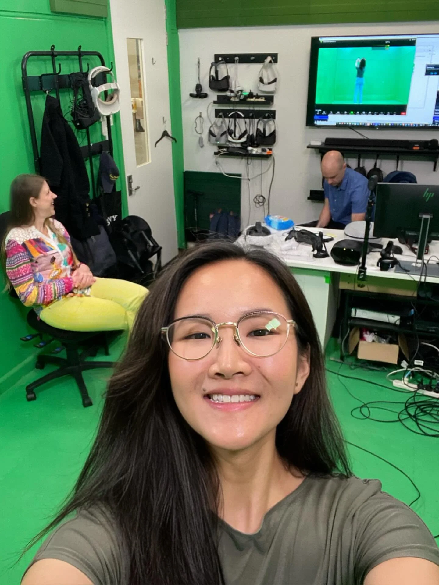 VR & Synaesthesia Part 1 with Dr Solange Glasser and Ben Loveridge at @unimelb Immerse Media (AR/VR) Lab at Parkville Campus 
#virtualreality #synaesthesia #unimelb #musicpsychology #research #bts