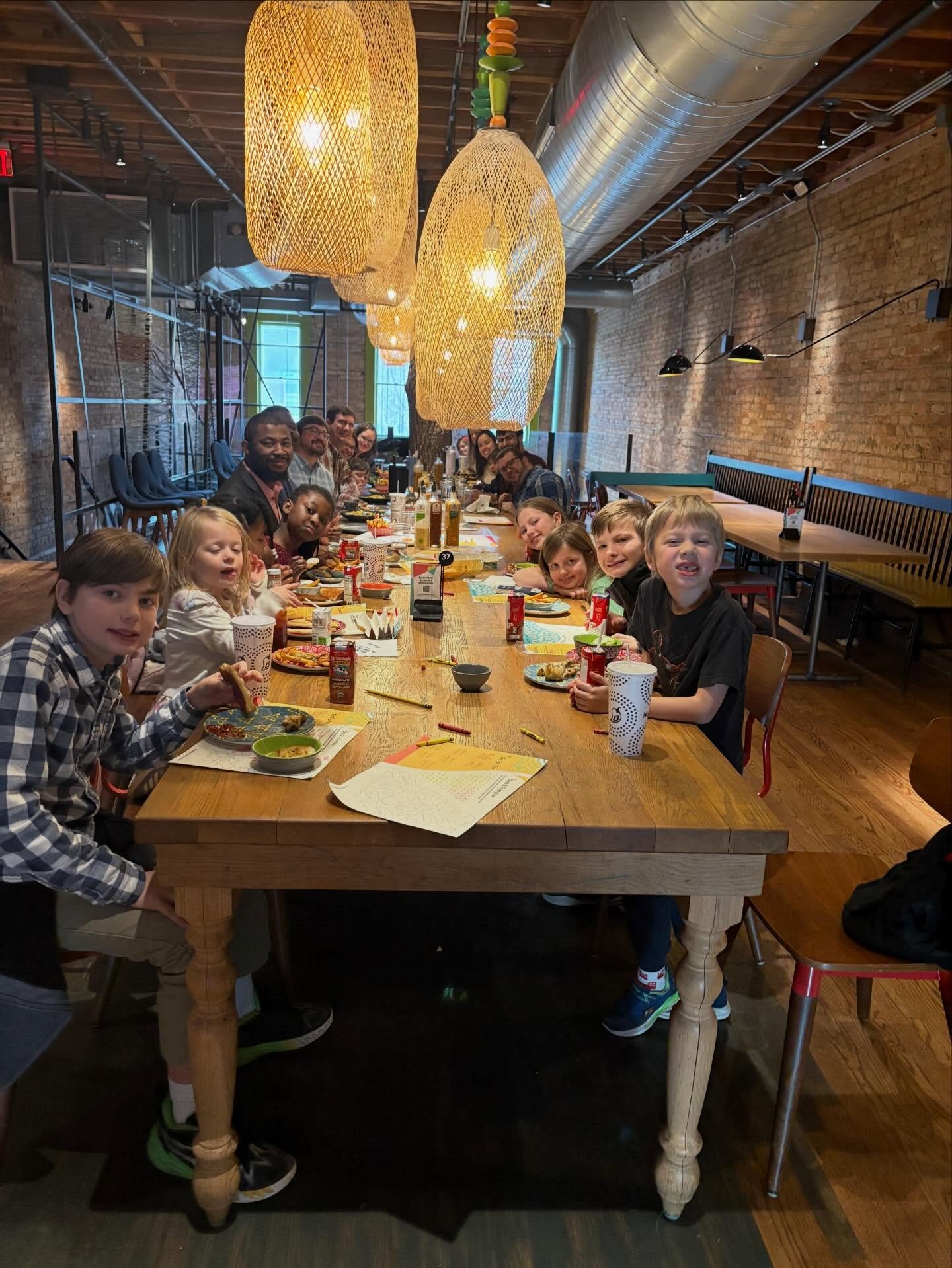 Lunch after church at Nandos in downtown Naperville! 1.4.26 #church #naperville