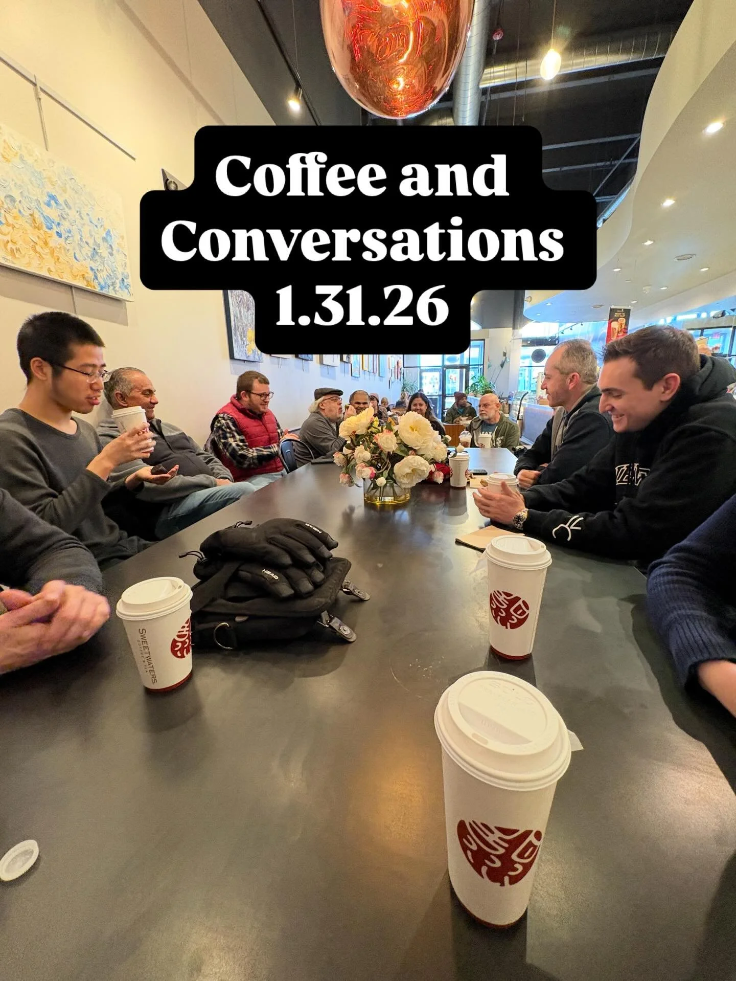 Great time at Coffee and Conversations today in Naperville. We discussed &ldquo;Spiritual but not Religious&rdquo;. We considered how Jesus shows us a true spirituality. #naperville #church @meetup