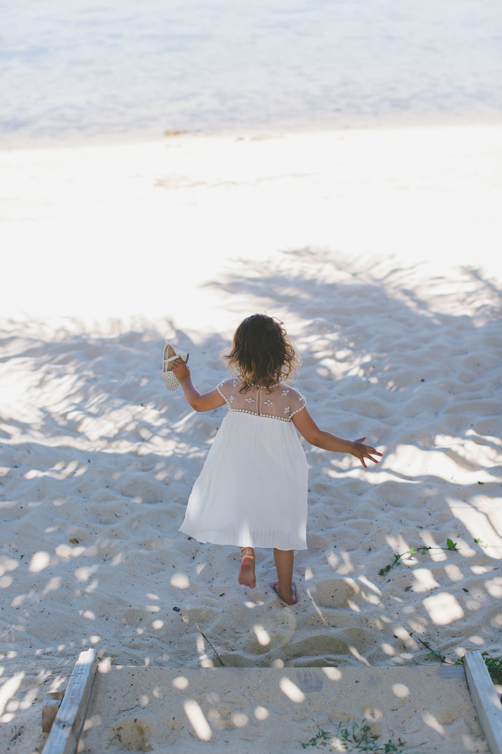 Sand and shoes Raroronga, Cook Islands 