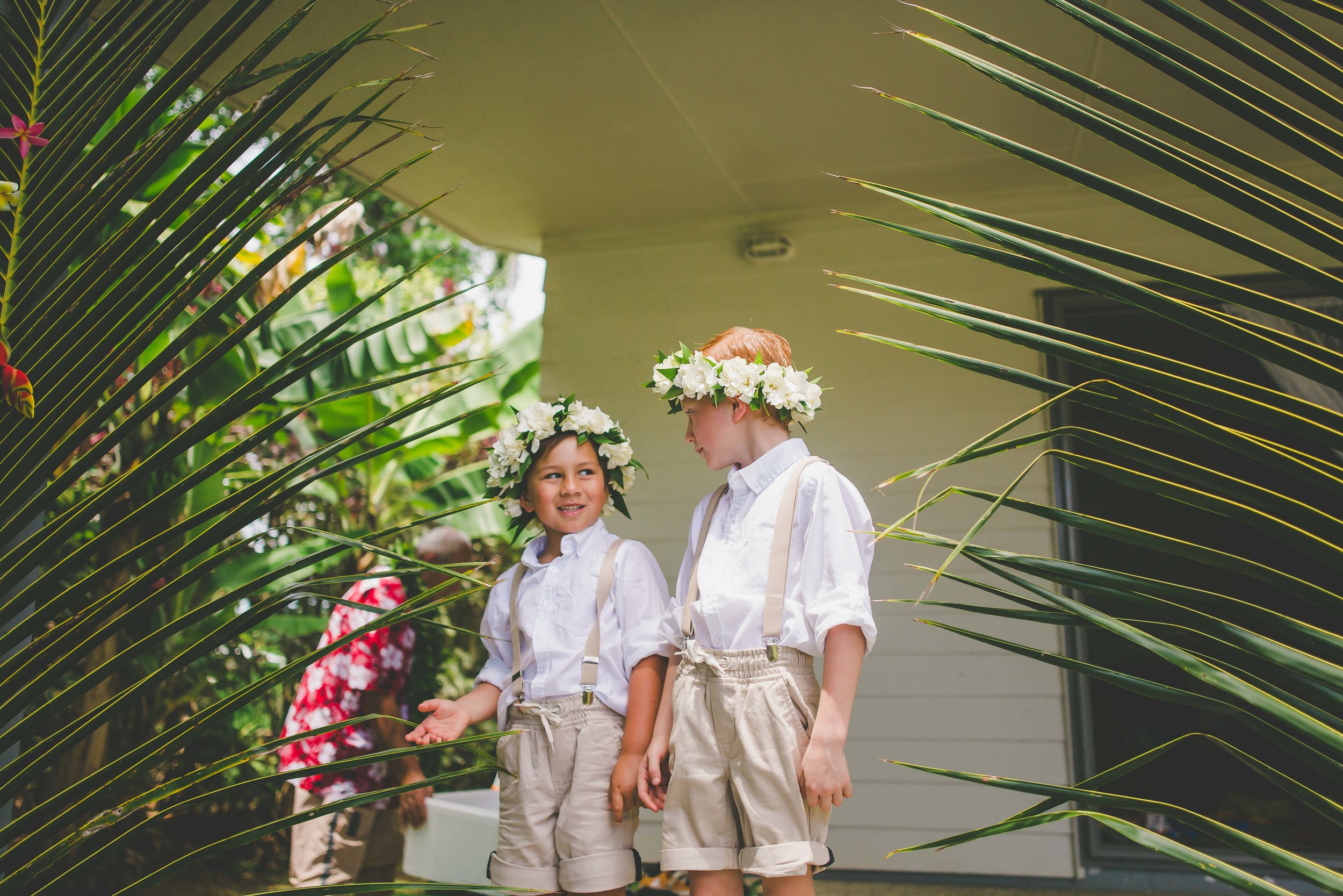 Page boys Rarotonga