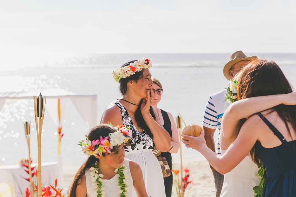 Family Rarotonga wedding 