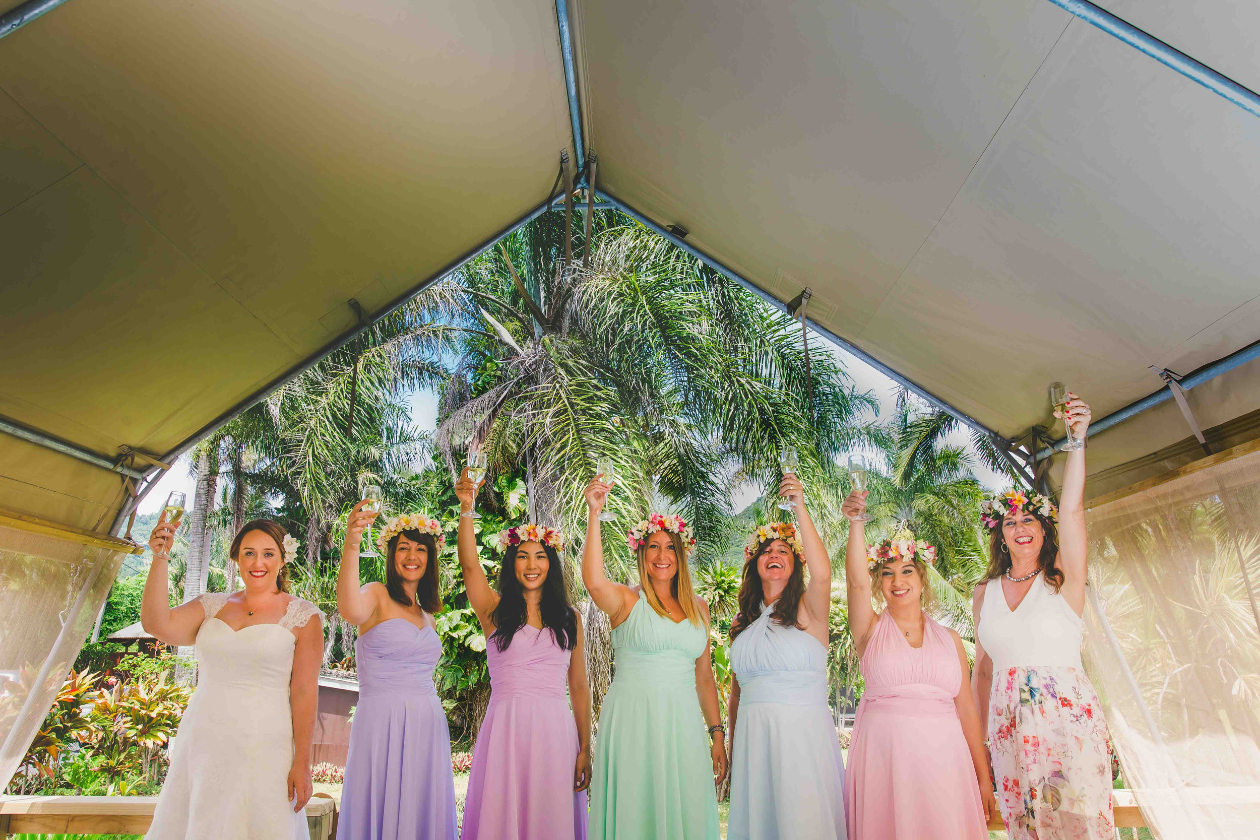 Ikurangi Rarotonga Bridal Party 