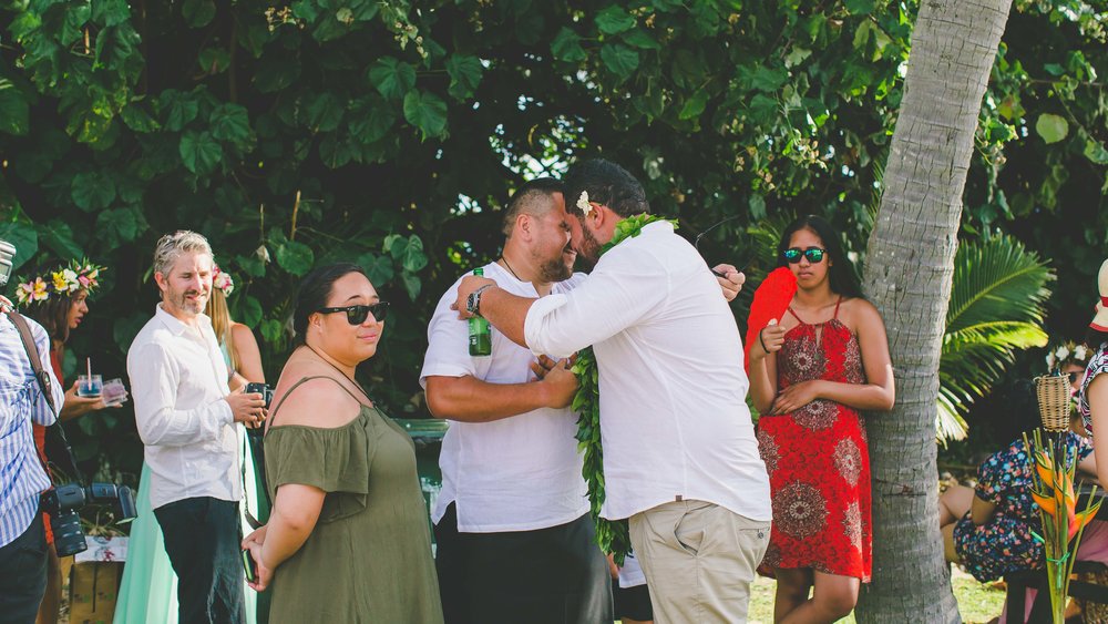 Family Rarotonga wedding 