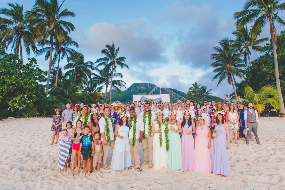 familiy wedding rarotonga 