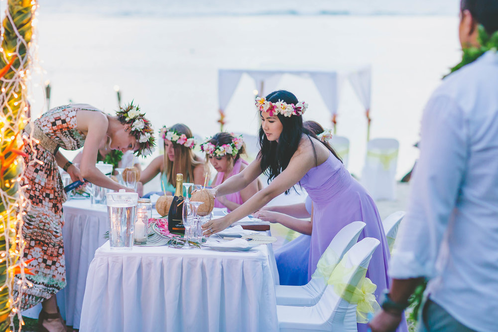 diy rarotonga wedding 