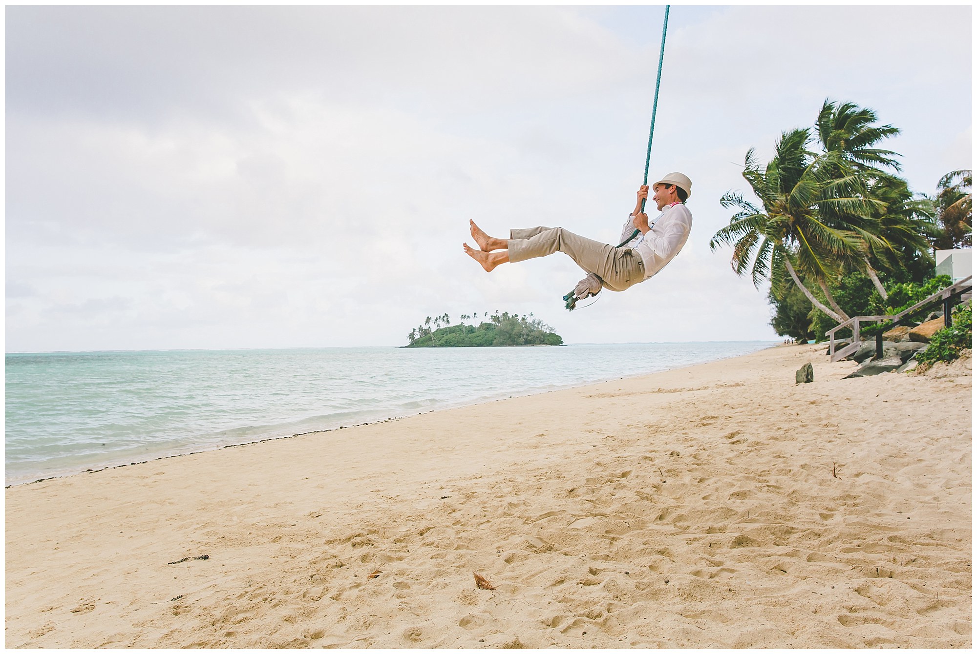 muri beach rarotonga wedding photographer 