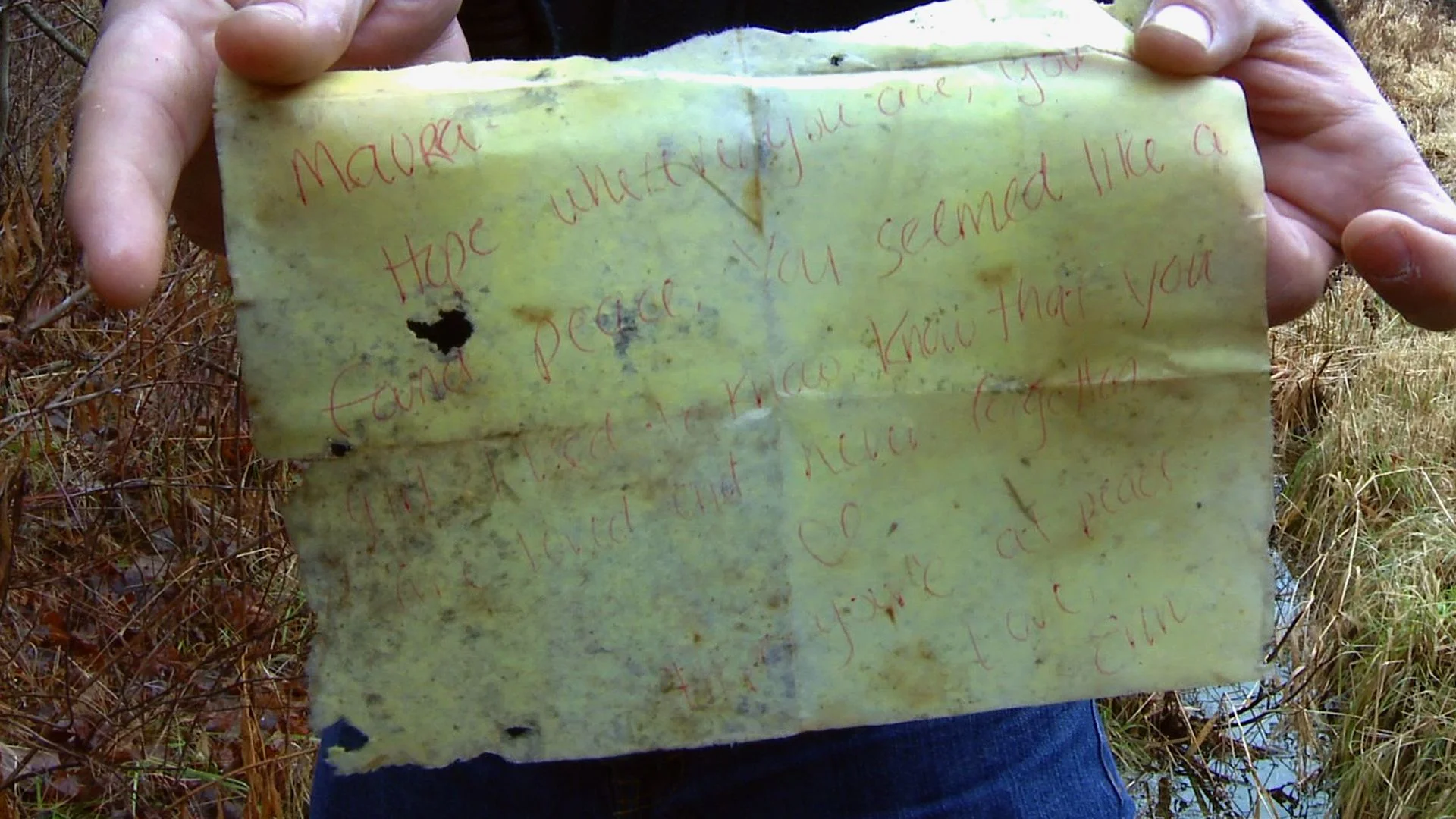 Letter From "Erin"