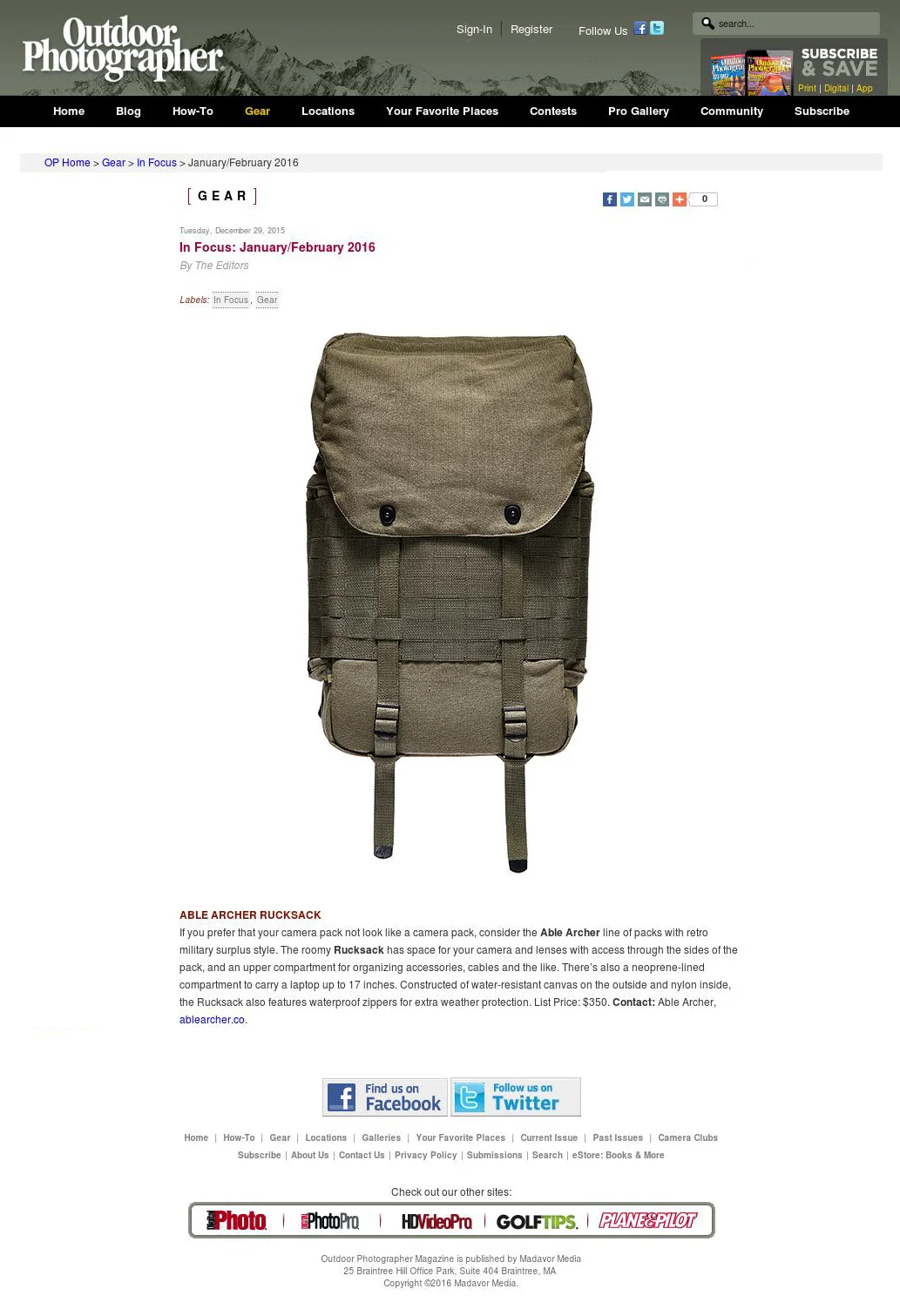 Outdoor Photographer