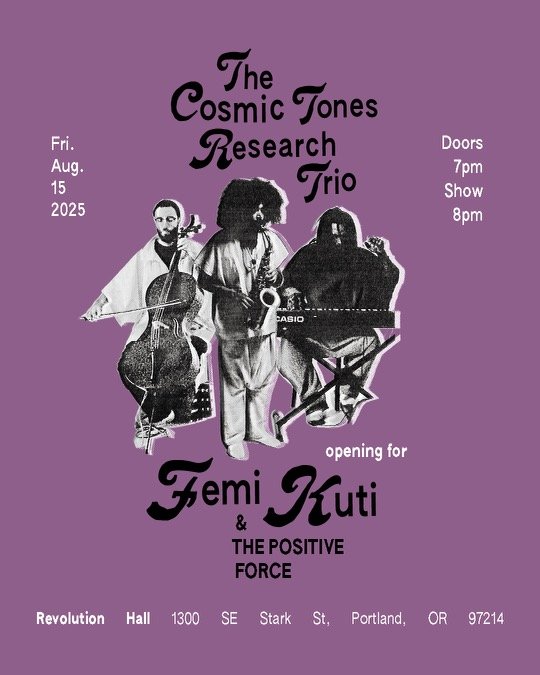 The Cosmic Tones Research Trio with Femi Kuti and The Positive Force